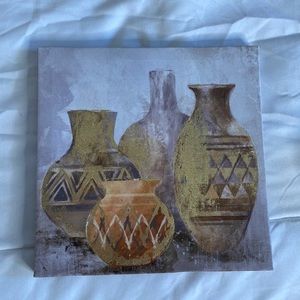 NWOT Mini Canvas with Vases